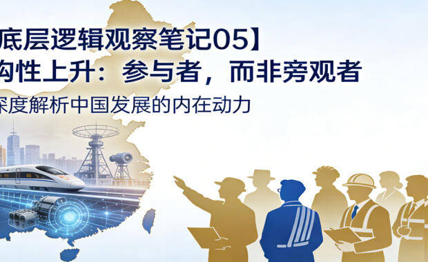 【底层逻辑观察笔记05】中国的结构性上升：参与者，而非旁观者